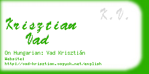 krisztian vad business card